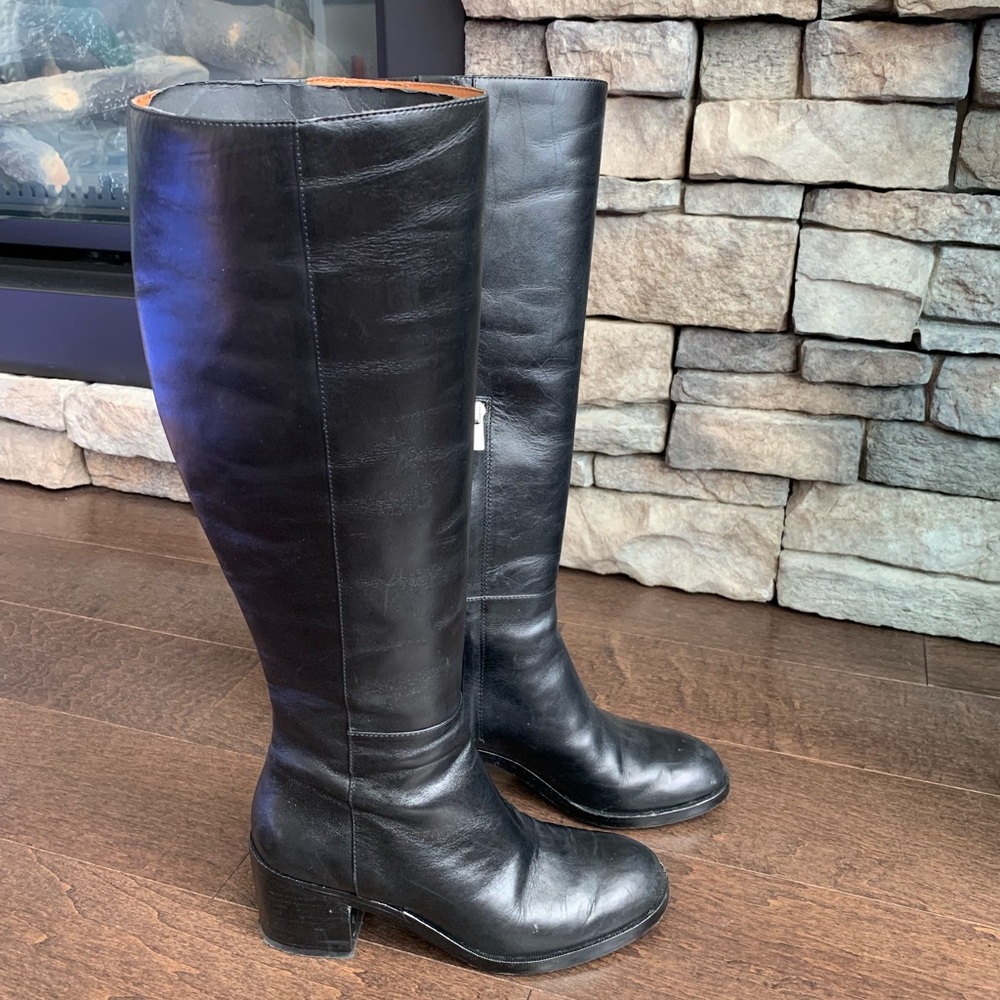 & other stories | tall black leather boots